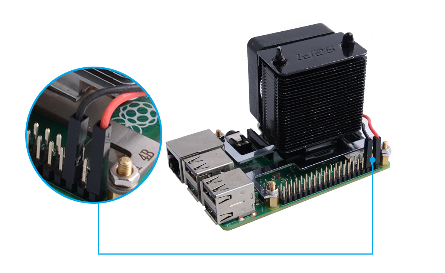 Infographic - Seeed Studio Black Warrior ICE Tower CPU Cooling Fan